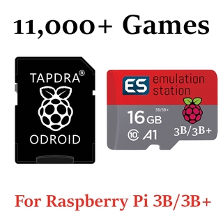RetroPie 11,000+ Games 16G MicroSD Card for Raspberry Pi 2, 3 & 3B+ Emulation Station Multi Emulators