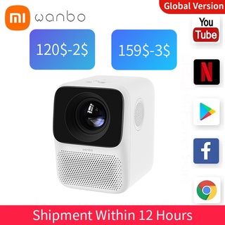 Global Version Wanbo T2 MAX LCD Projector LED Support Vertical keystone Correction Portable Mini Hom