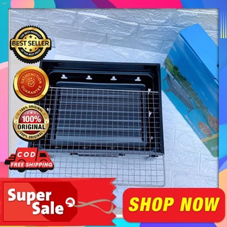 Practical❁✗ORIGINAL PORTABLE STAINLESS STEEL BARBEQUE GRILL PITS FOLDABLE BARBECUE CHARCOAL GRILLER