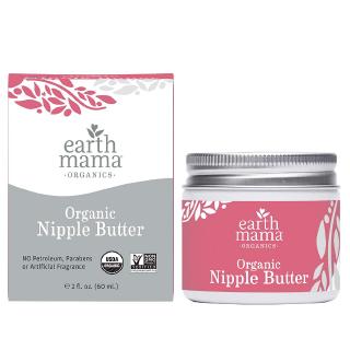 Earth Mama Organic Nipple Butter Breastfeeding Cream 60 mL (Packaging May Vary)