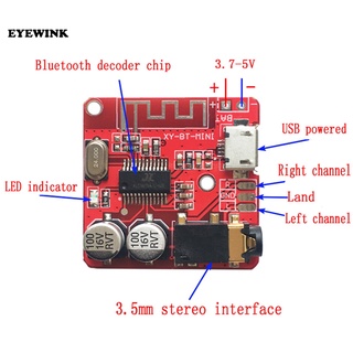 ✠Bluetooth Audio Receiver board Bluetooth 4.1 mp3 lossless decoder board Wireless Stereo Music Modul
