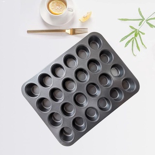 food✿☫Thickened mini 24 non-stick cake mold mini pudding pan Muffin cup baking mold (1)
