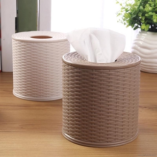 Chinese Style Rattan Tissue Paper Storage Box Tissue Paper Pumping Tray Tissue Tube