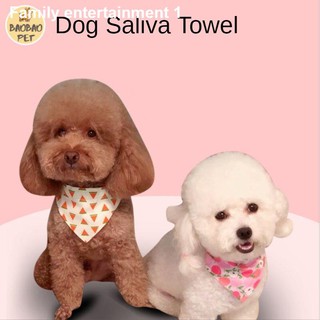 №☸【BAOBAOPET】Dog Saliva Towel Pure Cotton Pet Triangular Scarf Cat Bib Cat Saliva Towel Pet Clothing