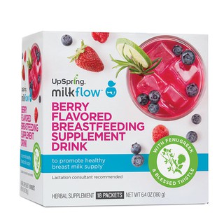 Babymama - Upspring - Milkflow Breastfeeding Supplement Drink (18 Sachets Per Box) - Berry Flavor