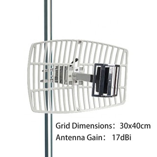 Ready Stock/♈▼wifi parabolic antenna with 15meters cable Grid Antenna 4G/LTE 16 dbi with for b315 b5