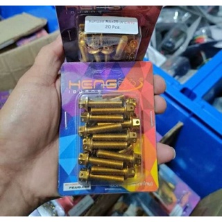 HENG GOLD BOLTS 6×25 FLOWER TYPE ( PER PCS )