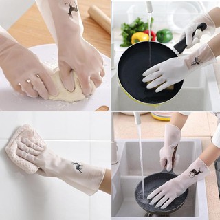 Kitchen Dish Washing Gloves Household Dishwashing Gloves Rubber Gloves