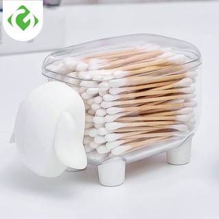 GUANYAO Interesting cartoon animal desktop storage finishing box plastic toothpick box cotton swab