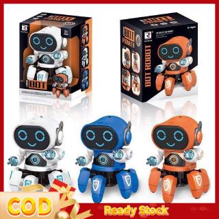 ❥Ready Stock❥ Smart Dancing Robot Electronic Walking Toys With Musical &amp; LED Lighting Octopus Robot for kids Intelligent gift xiaomm.ph (1)
