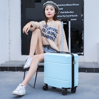 ✑Small suitcase, 18-inch trolley case, 20-inch lightweight suitcase, female student boarding suitcas
