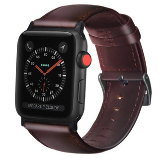 Apple Watch Strap 1/2/3/4/5 Oil Wax Leather Strap 44mm 42mm