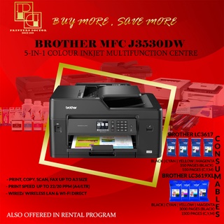 Brother MFC- J3530dw- Brandnew 5-in-1 Colour Inkjet Multifunction Centre