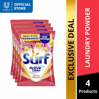 Surf Cherry Blossom Laundry Powder Detergent 2.34kg Pouch 4x (1)