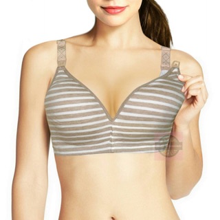 5% off- Inay Moments Brown Stripes Soft Cups Nursing Bra (1)
