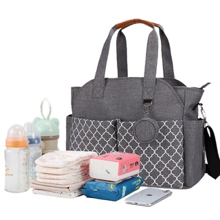 Aboutbaby single-shoulder mommy bag with pacifier bag Diaper bag travel outdoor mom bag Free Gift 023