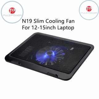 【Ready Stock】☈☋✺N19 notebook cooler 14 inch LED light fan usb Mini Laptop Cooler Blu-ray cooling pad