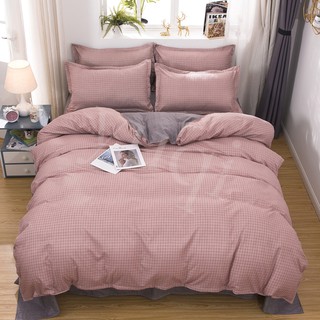 4 in 1 Single Queen King Size Bed Set With Pillowcase Flat Bedsheet Quilt Cover Comforter Cover Ne