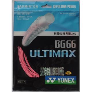 YONEX Badminton String BG66 ULTIMAX (0.65mm) FREE GRIP