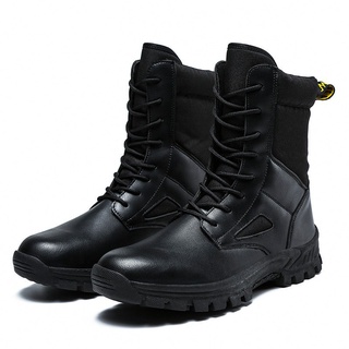 Ready Stock High Cut Man's Tactical Boots Hiking Shoes Outdoor Sport Training Combat Boots