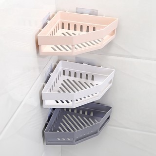 Triangular Shower Caddy Shelf Bathroom Corner Bath Rack Storage Holder Practical