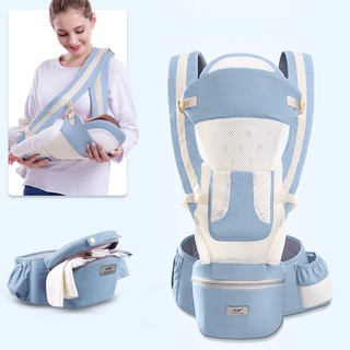 VICIVIYA 0-48 Months Baby Carrier Cotton Breathable Infant Baby Hipseat Carrier 3 In 1 Kangaroo Baby (1)