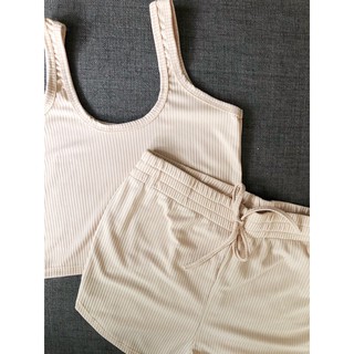 Sleeveless Crop Top and Shorts Coords [Loungewear Set] [Pambahay Terno] (6)