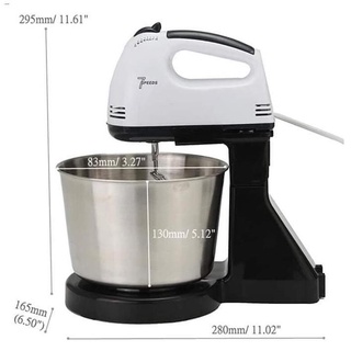 Kitchen Appliances▥❍✺WS Hand Mixer 7 Speed Electric Mixer with Stand and Stainless Bowl