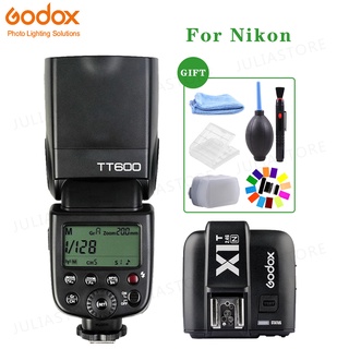 Godox TT600 2.4G HSS Camera Flash Speedlite + X1T-N Transmitter for Nikon DSLR