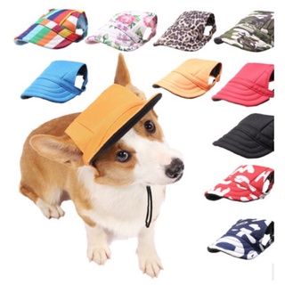 【sale】 Summer Puppy Pet Cat Cute Canvas Print Cap Baseball Hat Small Dog Outdoor Hat