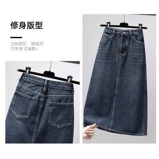 2021 Summer Skirts Elegant Korean Style Skirt Skirts Womens Jeans Skirt High Waist Plus Size Skirt (8)