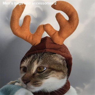 ♧⊙Cap Hat Dog Pet Reindeer Costume Christmas Cat (3)