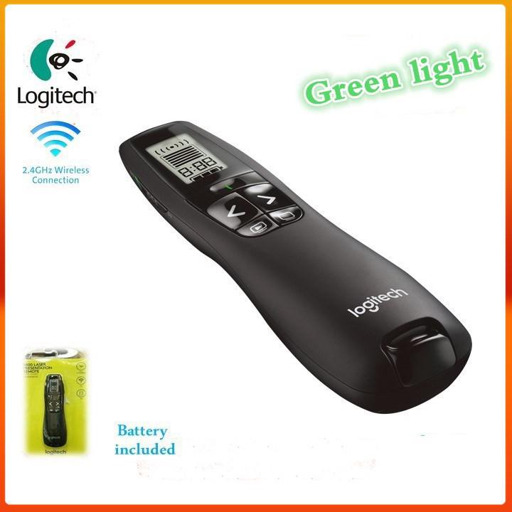 Logitech Green Laser Pointer 2.4GHZ Cordless Presenter (R800)