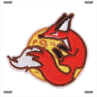 HNKMP fox iron on patch embroidered applique sewing clothes stickers garment apparel