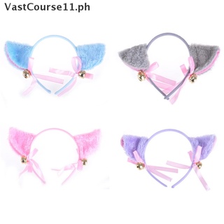 【VastCourse】 Fashion Cosplay Anime Costume Cat Fox Ears Bell Hair Clip Head Hoop Party Gift PH