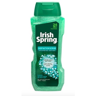 Irish Spring Body Wash Deep Action Scrub (Exfoliating Face+Body Wash) 532ml (From USA)