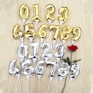 Digital Cake Topper Gold Silver Balloons Party Decorations Birthday Decor Party Decorations