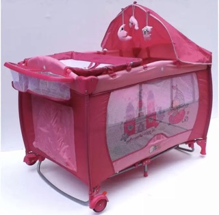 Baby Angel Portable Crib/ Playpen PNC8223 (Pink)