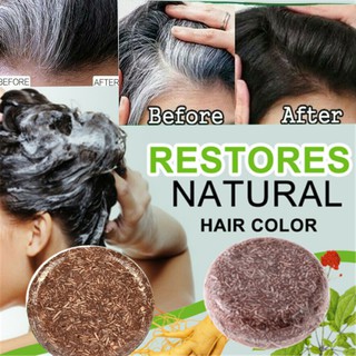 Hair Darkening Shampoo Bar Organic Conditioner and Repair Hair Color