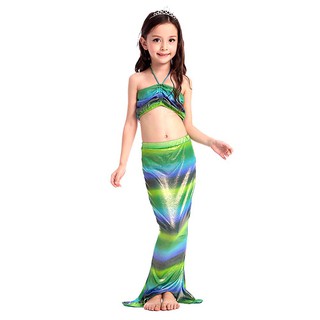 Mermaid Tail Lovely Cute Children Kids Baby Girls Swimsuit Swimwear Bikini Set