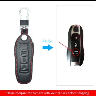Case Car Key Case Para sa Porsche Cayenne Panamera Macan Boxster 986 987 981 3 Buttons Smart Remote Fob Protector Cover (4)