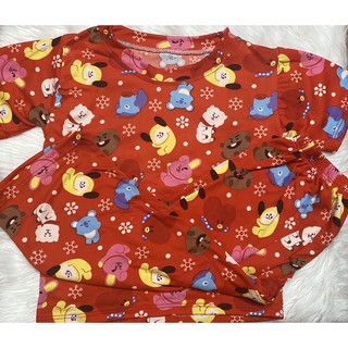 BT21 Christmas Terno T-shirt Pajama