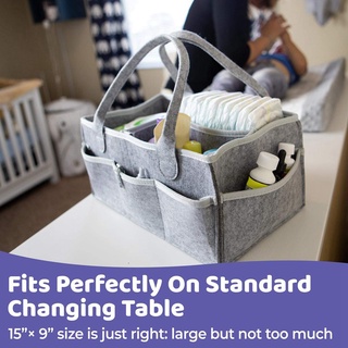 【Stock】 Baby Diaper Caddy Organizer Portable Holder Bag,Nursery Essentials Storage bins