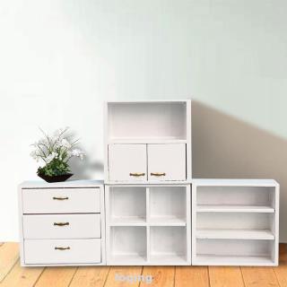 1:12 Portable DIY Craft Kids Gift Decorative Living Room Wood Combination Cabinet