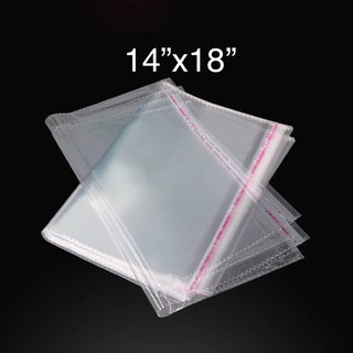 100pcs OPP Clear Plastic Adhesive Packaging (14”x18”)