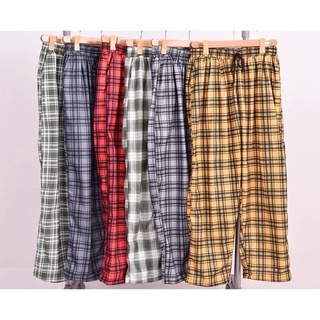 Plus size◇sleepwear┇Plaid Mens / Plus Size PRANELLA Pajama Trendy CHECKERED PANTS With 2 Side Pocket