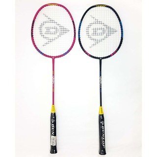 Dunlop Badminton Racket Neon 1.0 Set G1 HD NF (Matte Pink & Black ) (2)