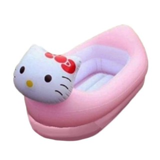 Sanrio INFLATABLE SAFETY KITTY TUB - Baby Bath TUB - Children Rubber Pool - BAK HELLO KITTY
