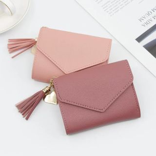 Yvon Korean fashion tassel short wallet coin purse & card package women bag #107 (1)