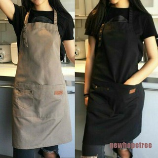 NTPH Canvas Polyester Pocket Apron Butcher Crafts Baking Chefs Kitchen Cooking BBQ NTT